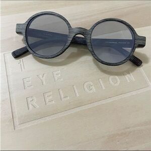 Morel 1880 2975 Wood Round Grey Sunglasses